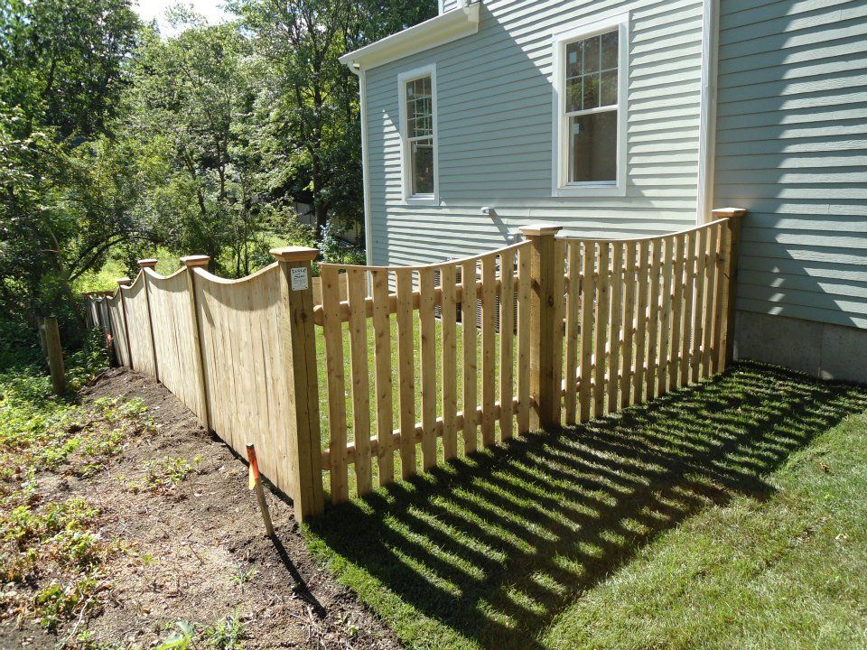 Wood fencing