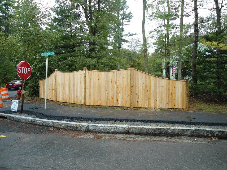 Wood fencing