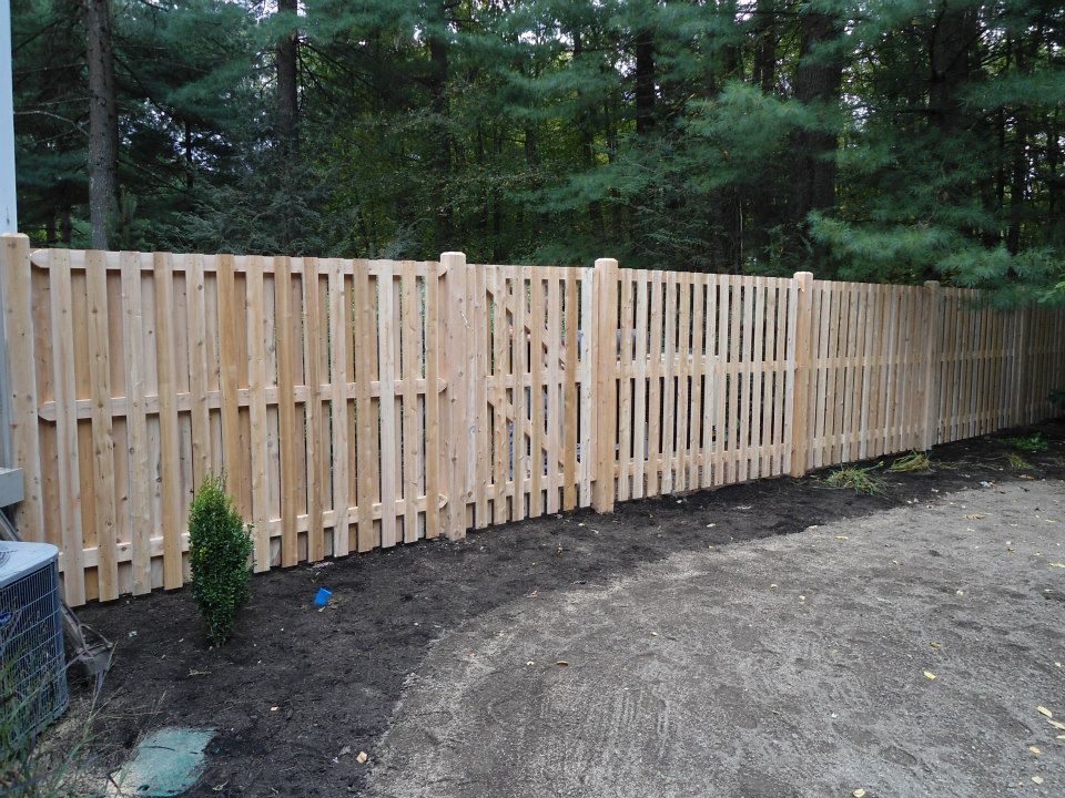 Wood fencing
