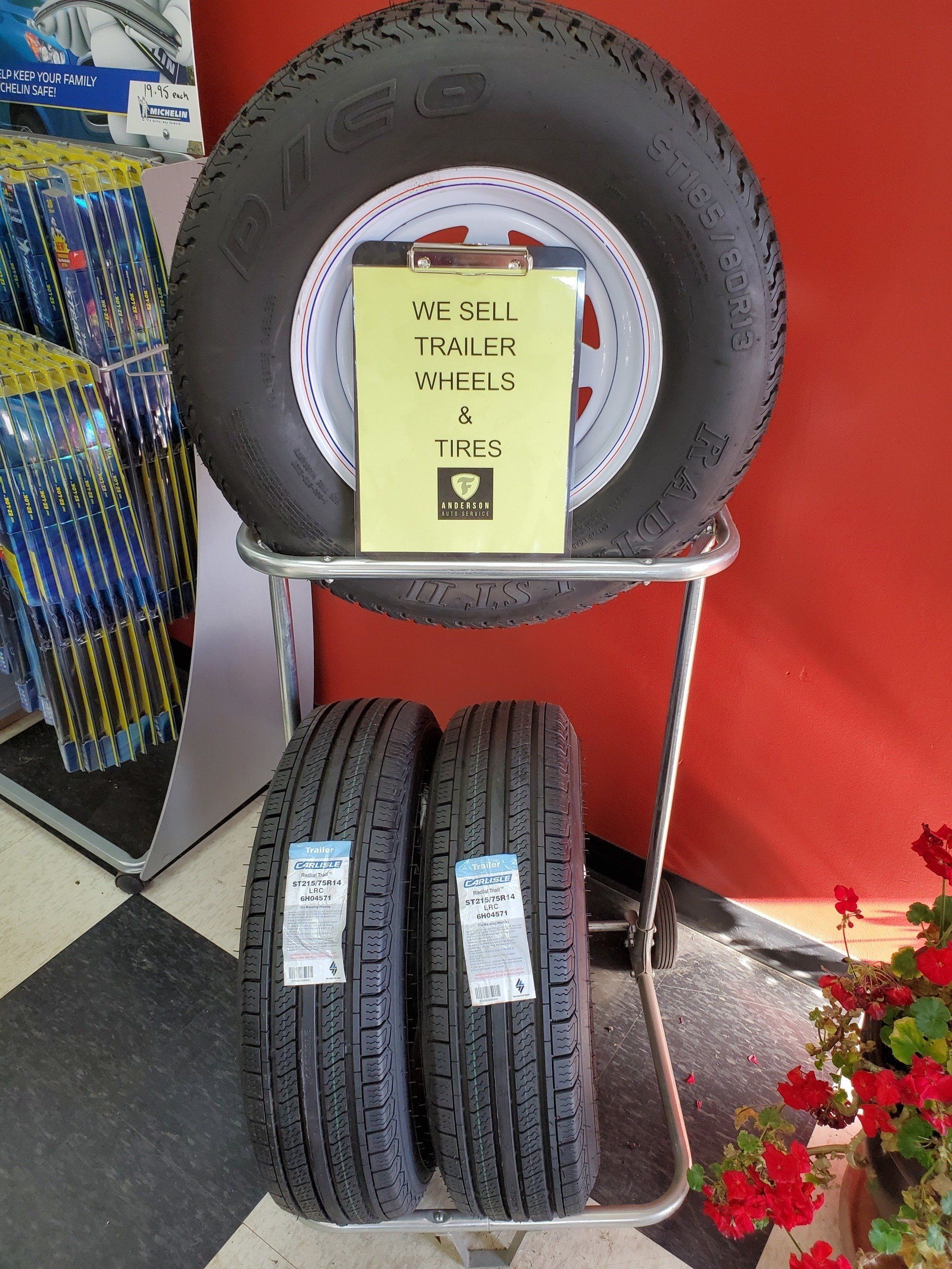 Tire display - We Sell Trailer Wheels & Tires