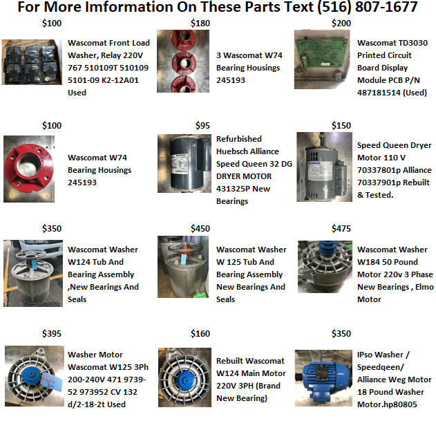 Used appliance parts