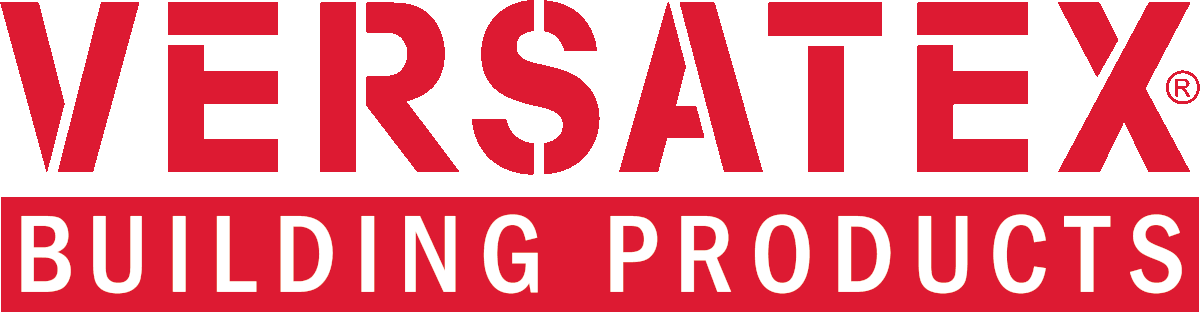 Versatex Building Products logo in red and white text