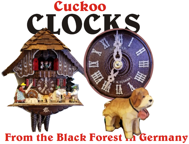 Cuckoo Clocks Fromt He Black Forest in Germany