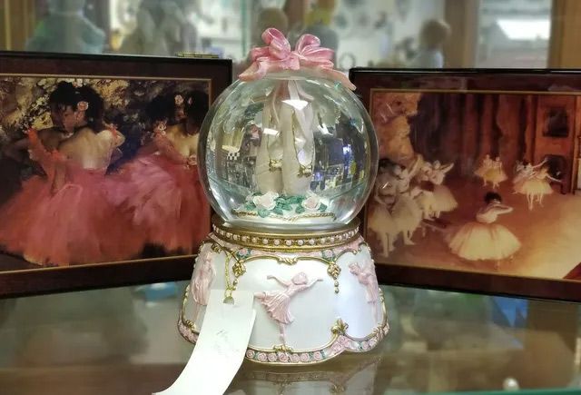 Antique globe music box