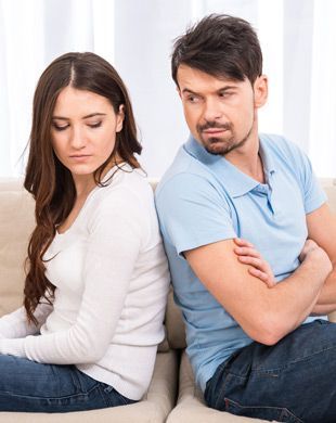 unhappy couple
