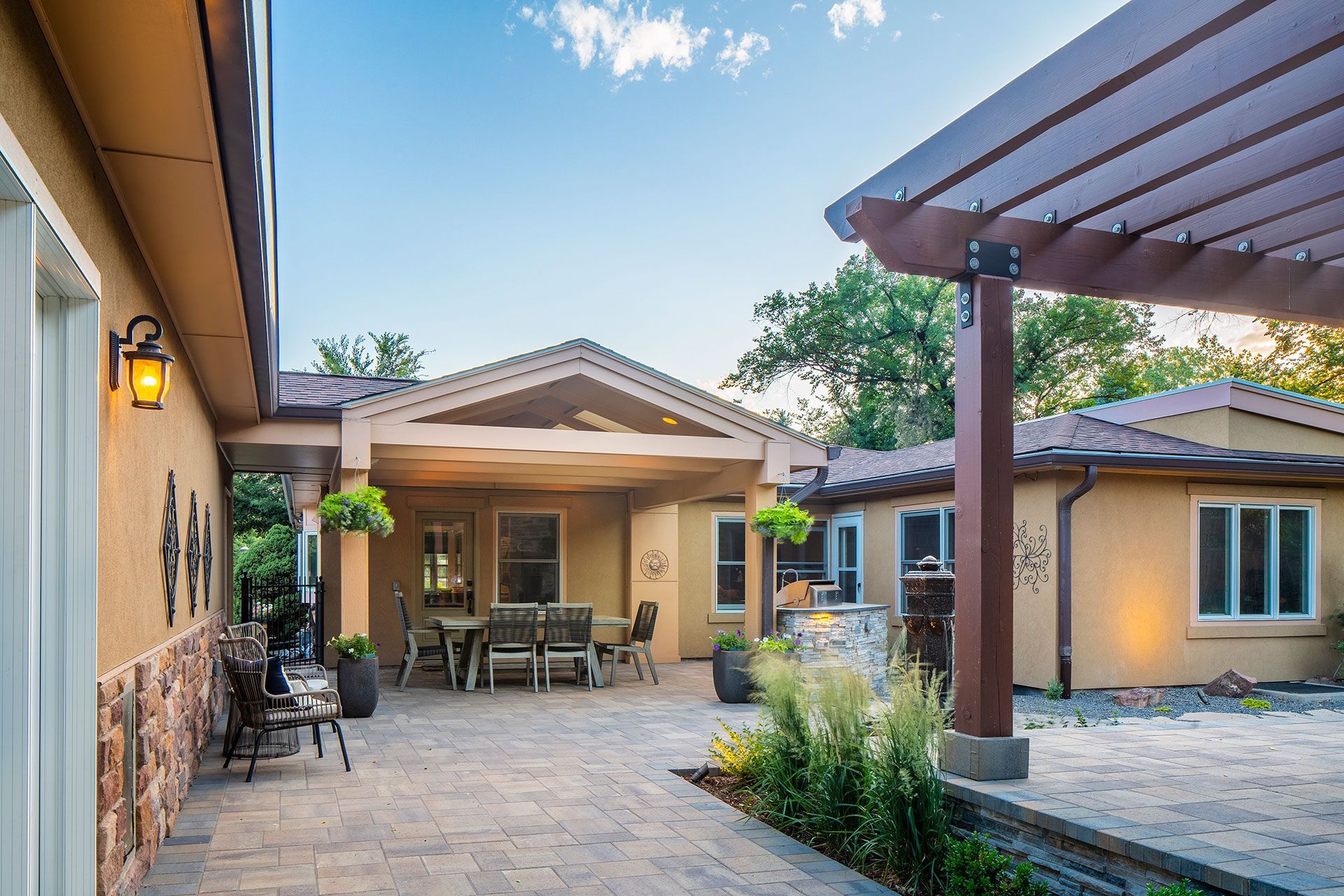 simple outdoor patio