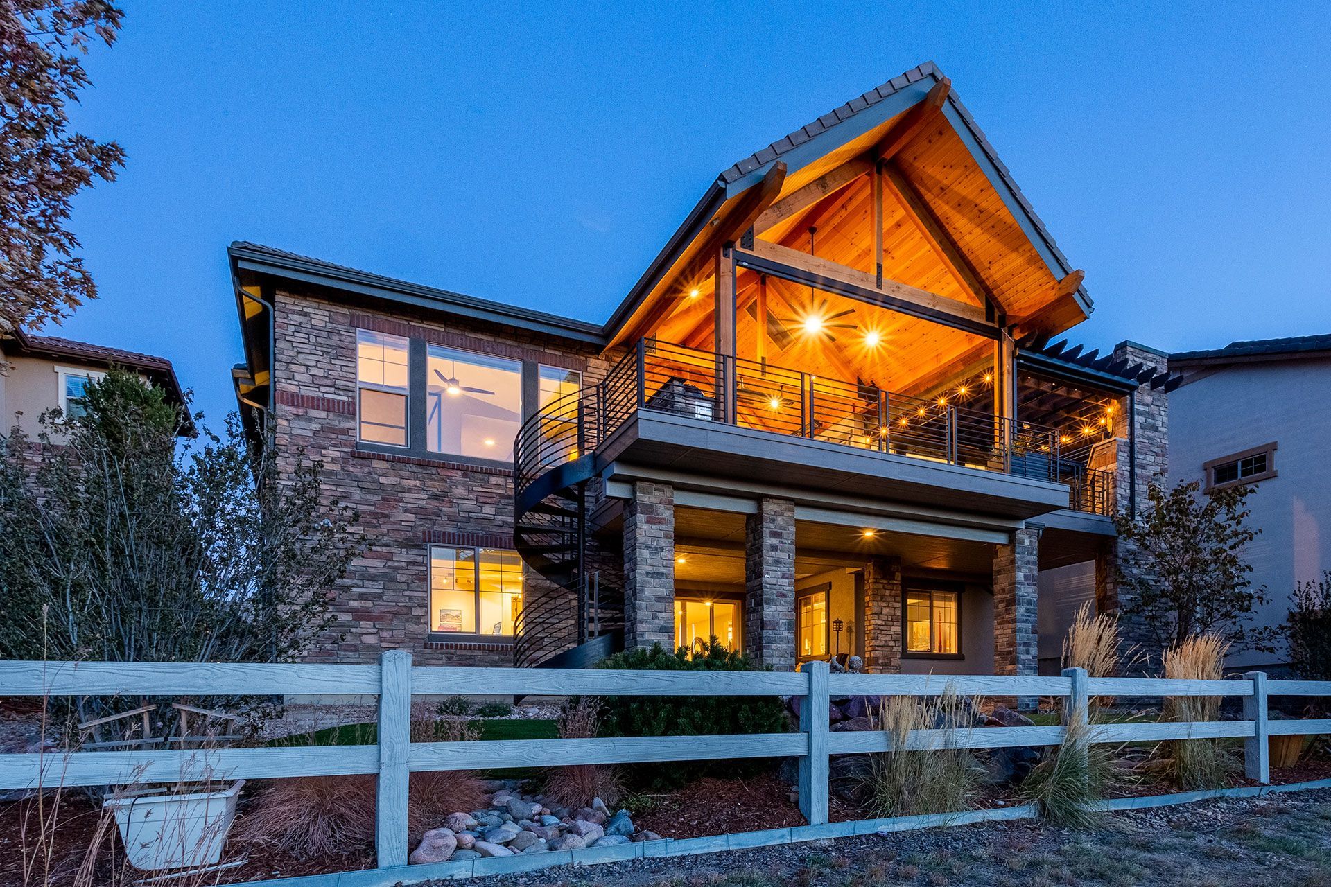 beautiful stone house