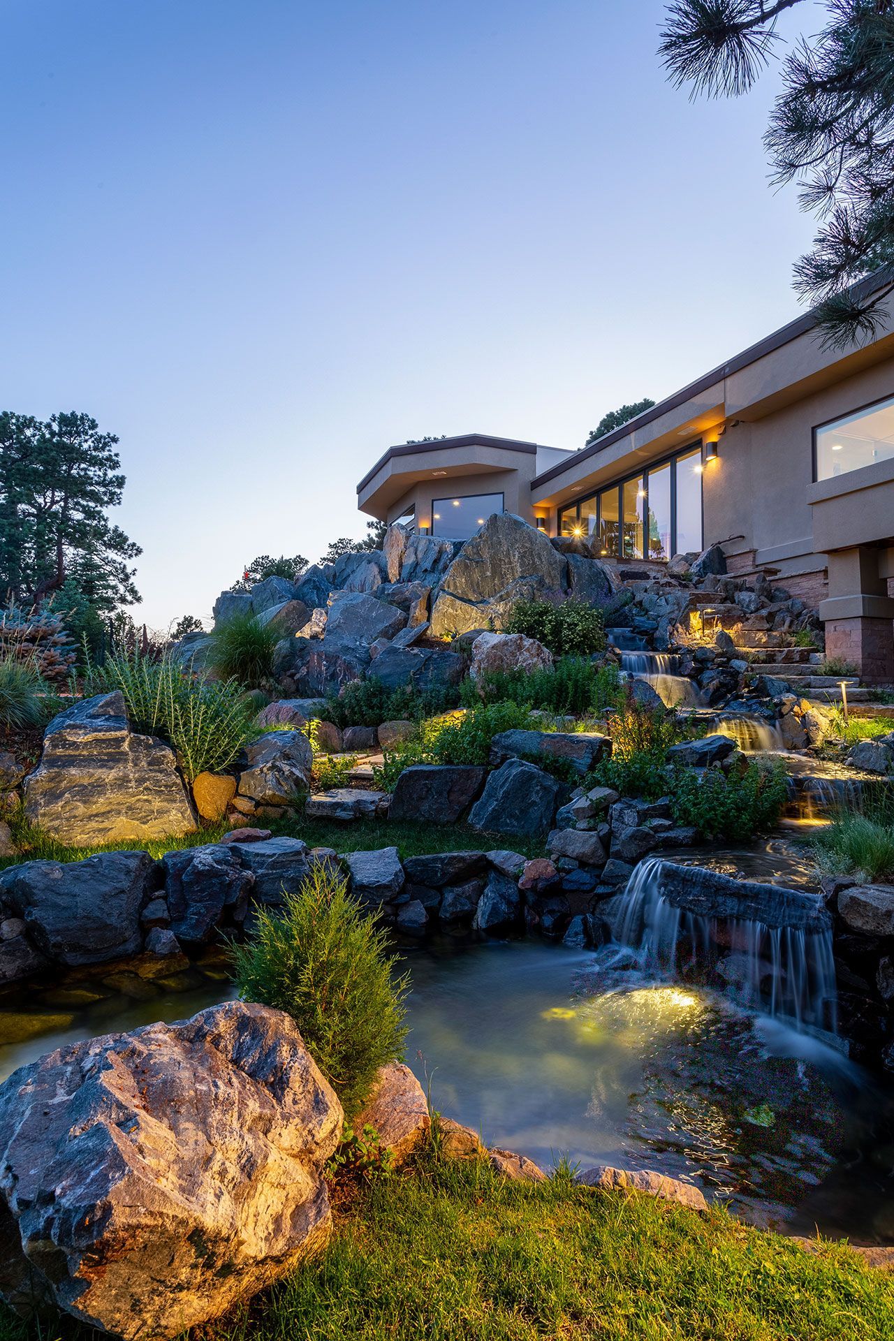 outdoor water features