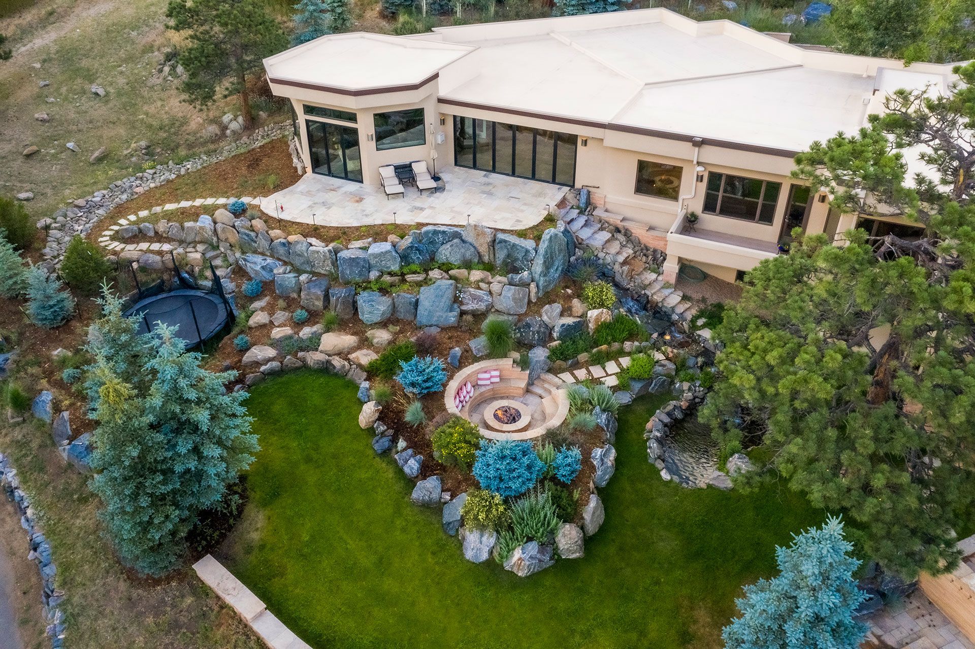 aerial view of the landscape