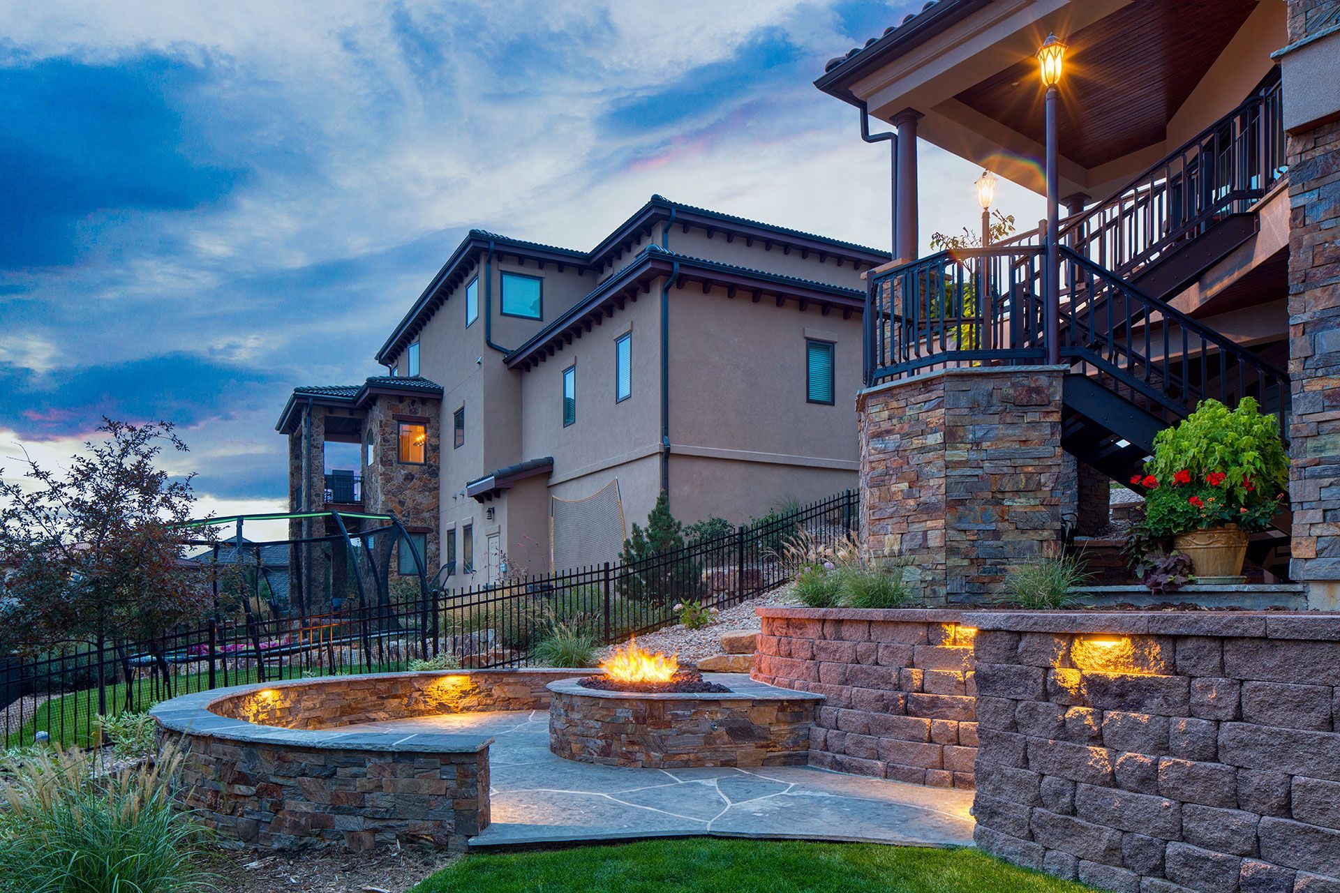 huge house outdoor space