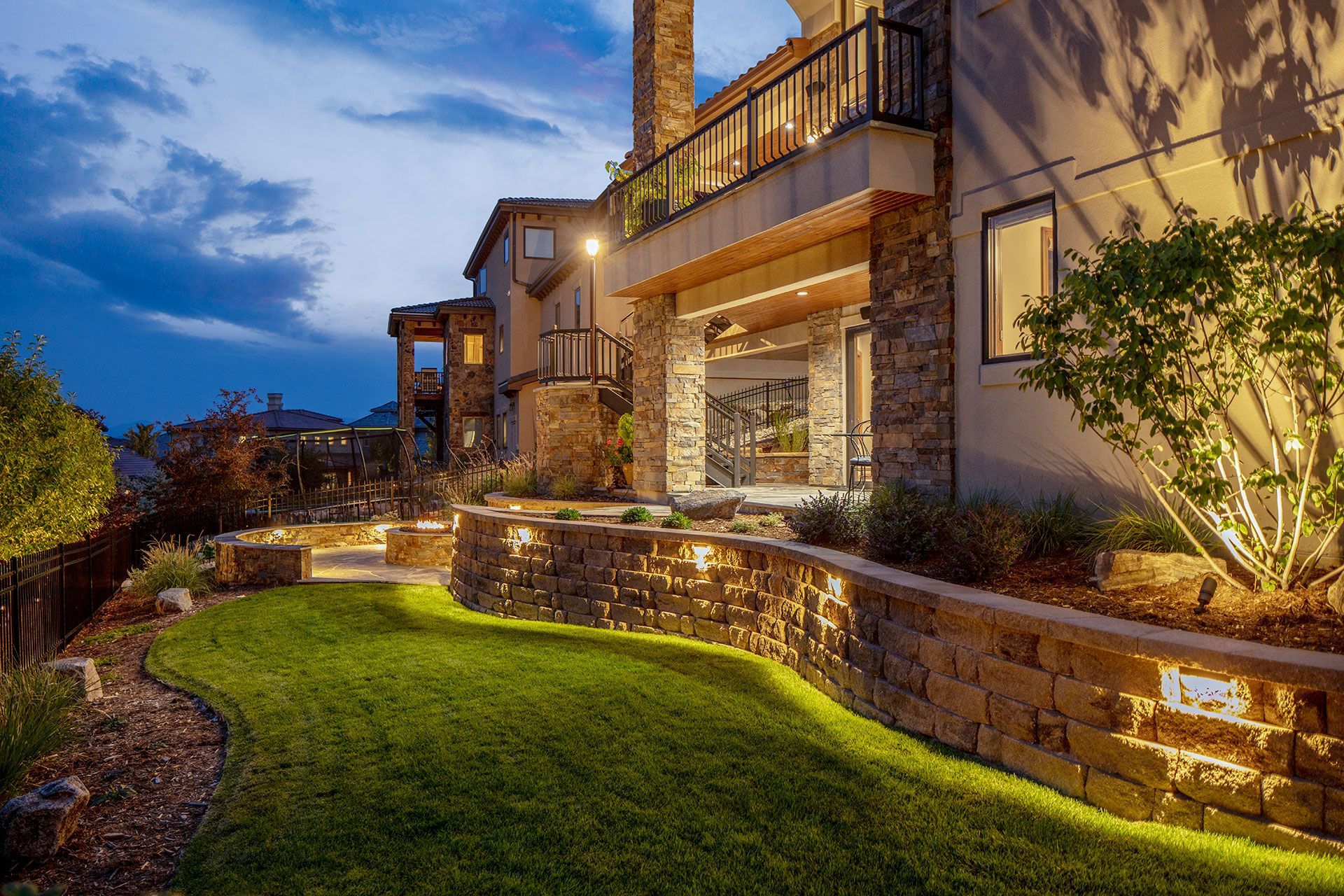 huge outdoor space at night