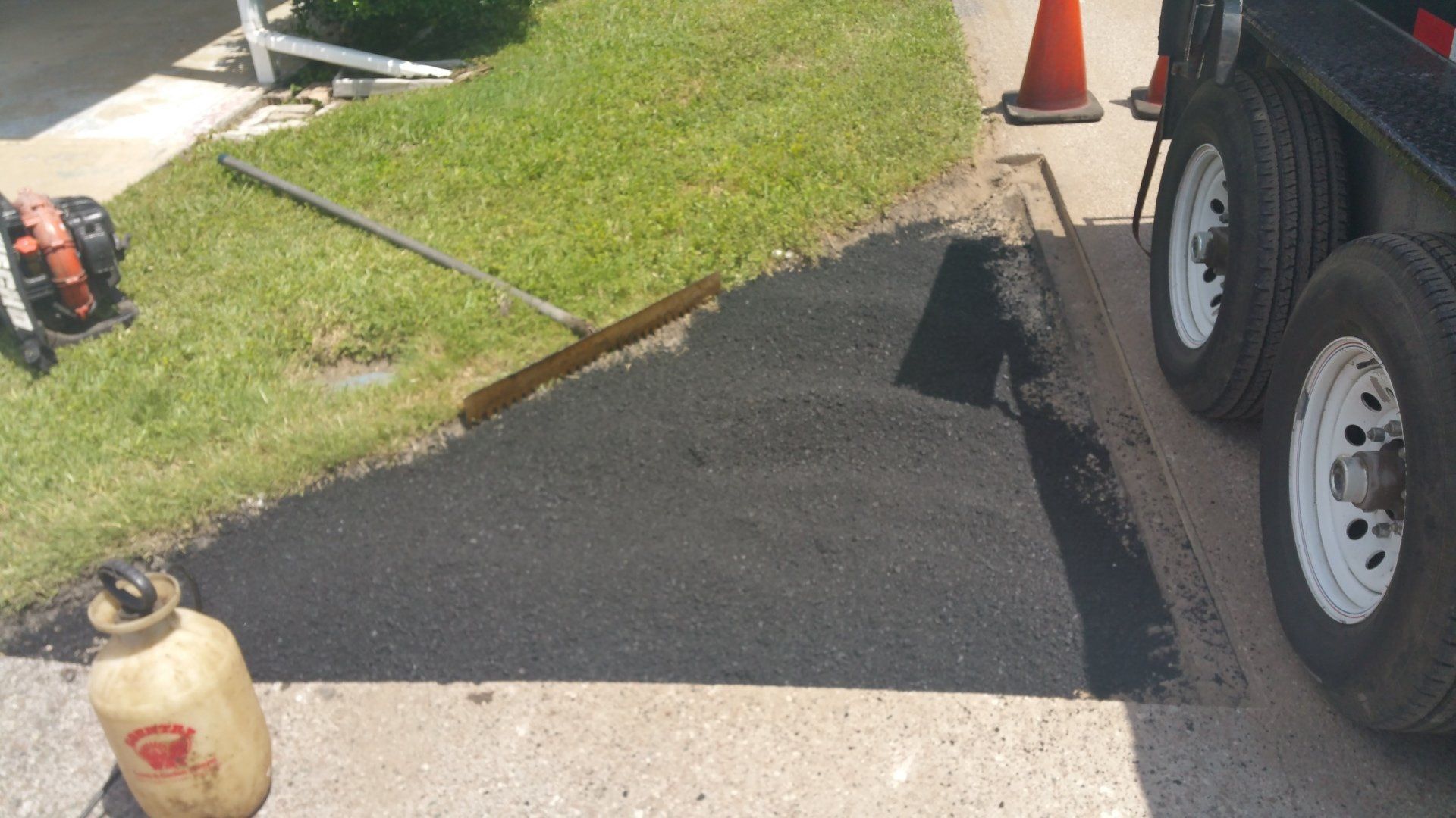 Asphalt Patching Before