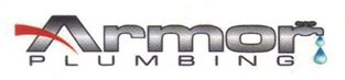 ARMOR PLUMBING, LLC in red block letters on white background.