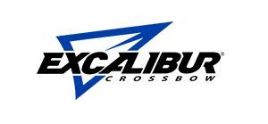 The excalibur crossbow logo is blue and black on a white background.