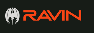 A black background with the word ravin on it