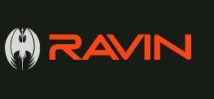 A black background with the word ravin on it