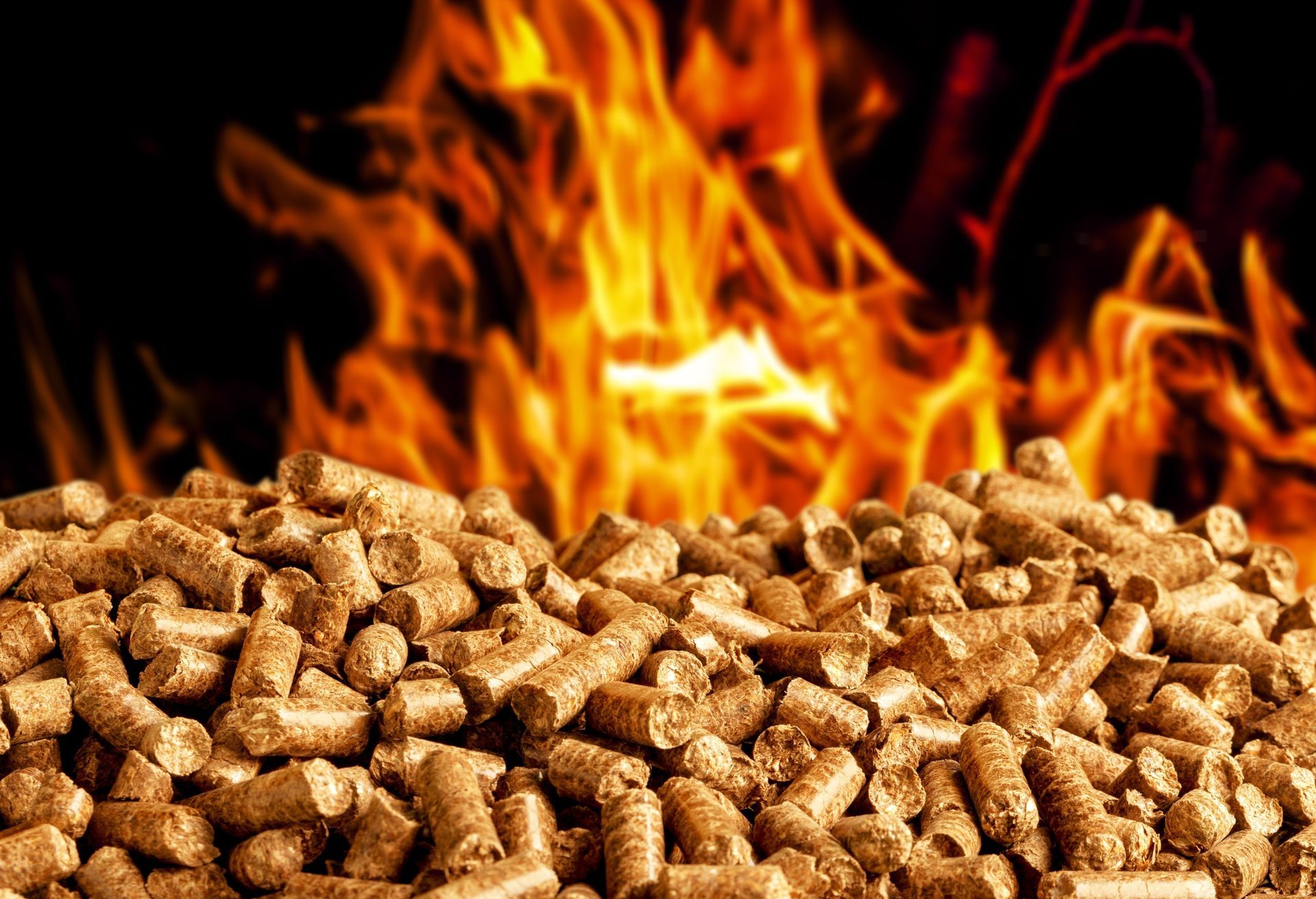 pellets and fire