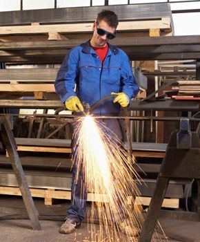 Man doing welding work