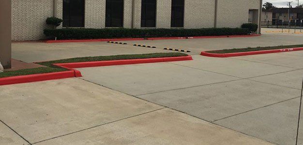 clean parking lot