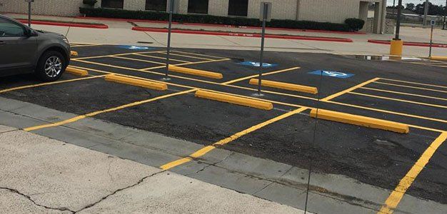 parking lot new striping