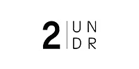Logo for 2UNDR, with a large number 2 on the left and 