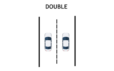 Double-car driveway