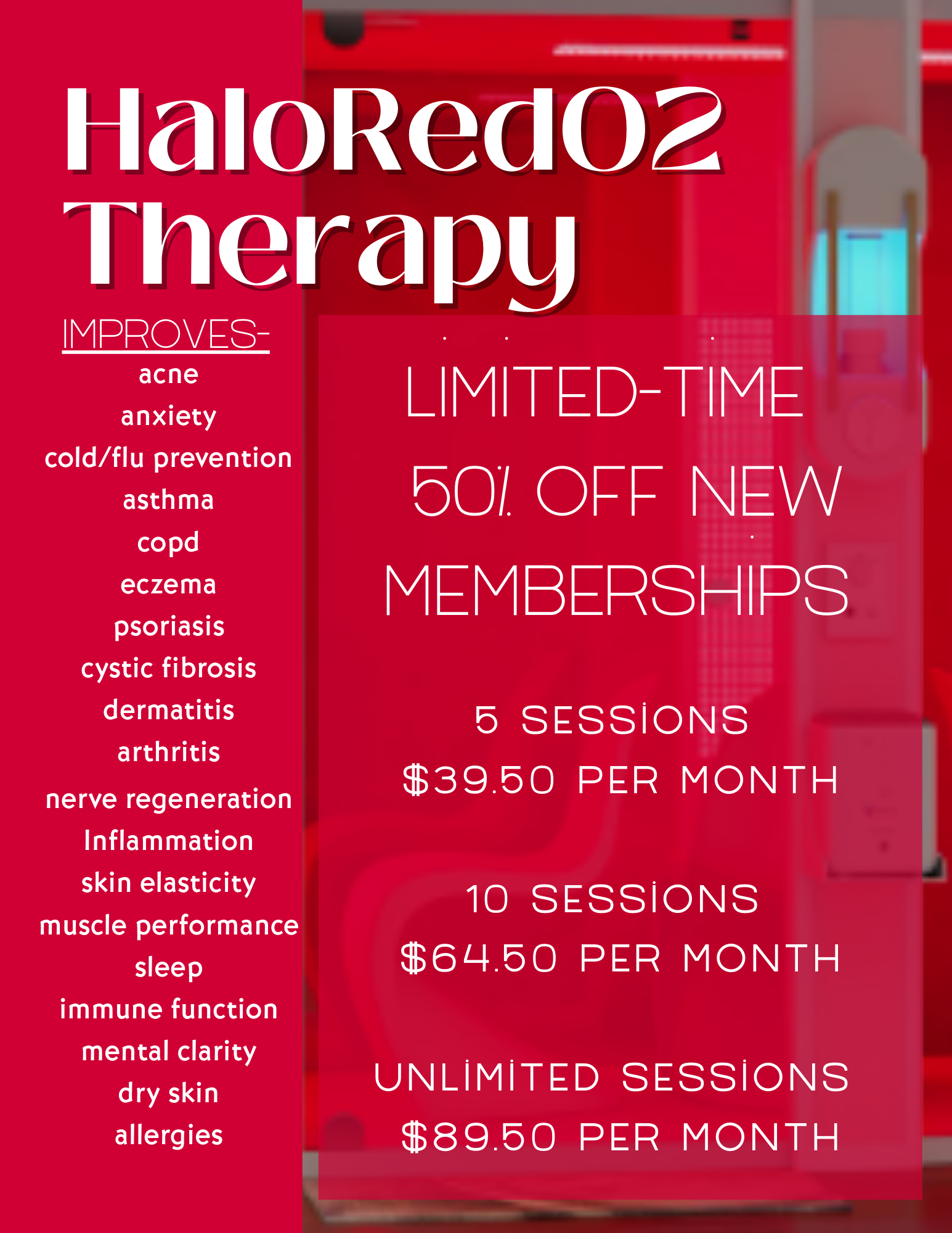 Promotional poster: Buy 2 full-size hair products in October and get a travel product free. Brands include GK, Aveda, and Kevin Murphy.