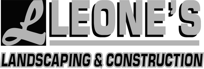 A logo for leone 's landscaping and construction