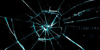 Broken windshield-repair