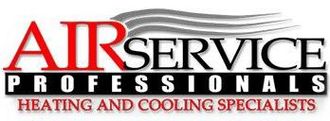 Air Service Professionals Heating and Cooling Specialists Logo