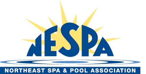 The logo for the northeast spa and pool association