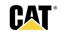 The CAT brand logo featuring the black letters 