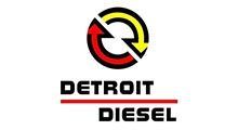 The Detroit Diesel logo, featuring a circular red and yellow arrow symbol above the company name in black text.