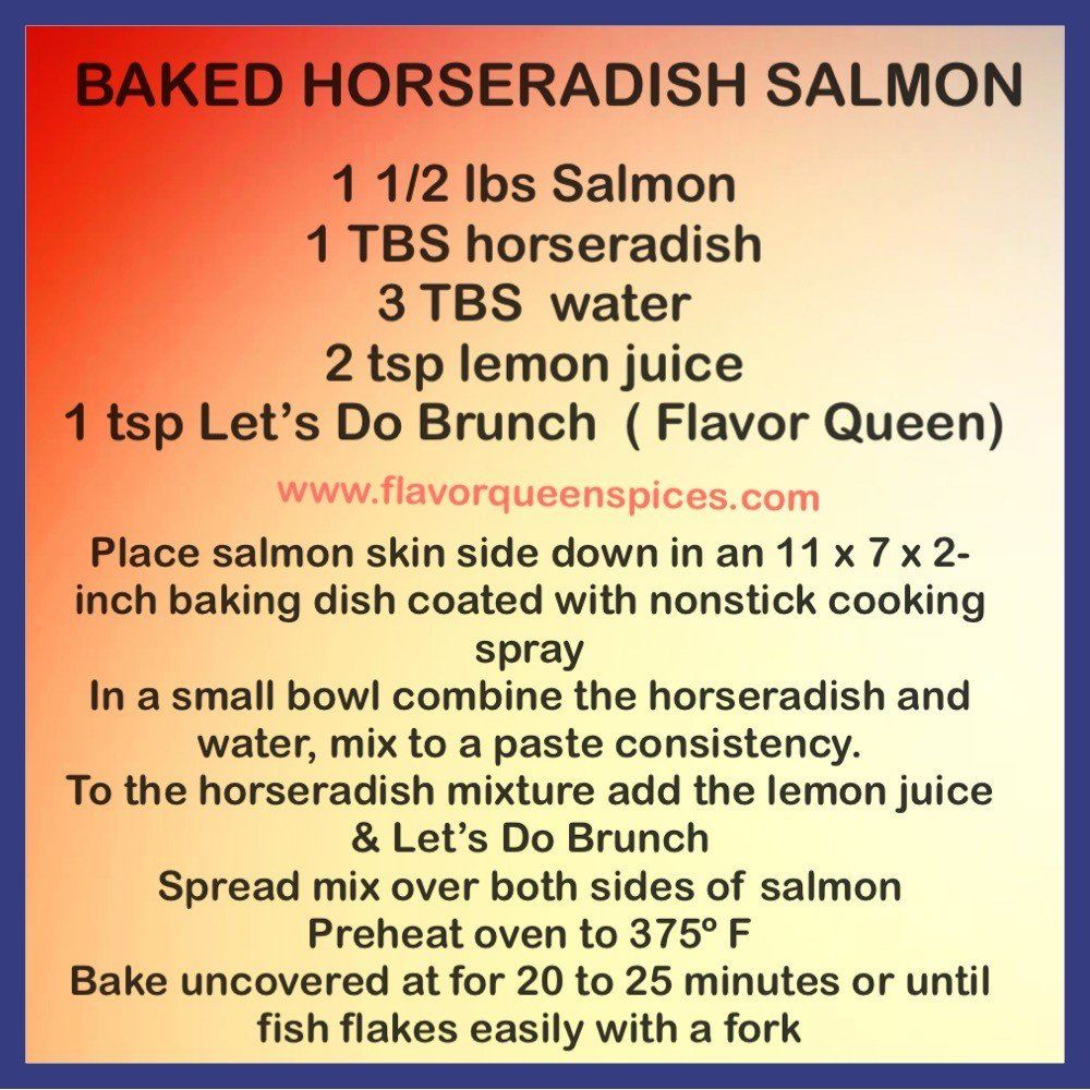 Baked Horseradish Salmon recipe