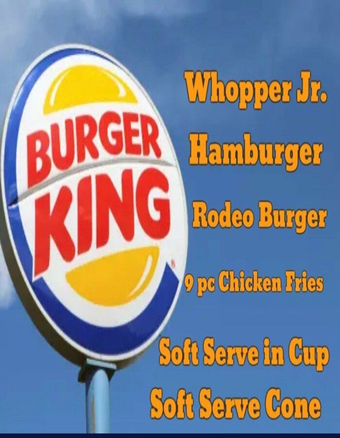Burger King Dining Out Options
