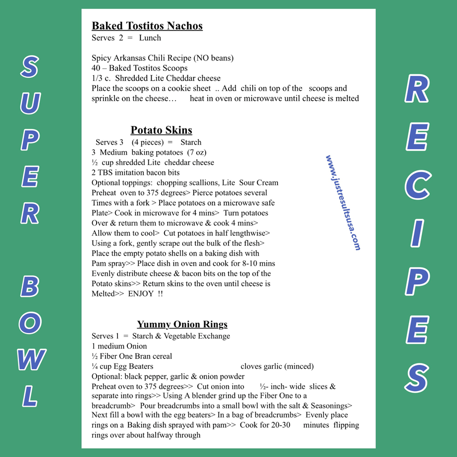 A recipe for baked taquitos nachos and yummy onion rings