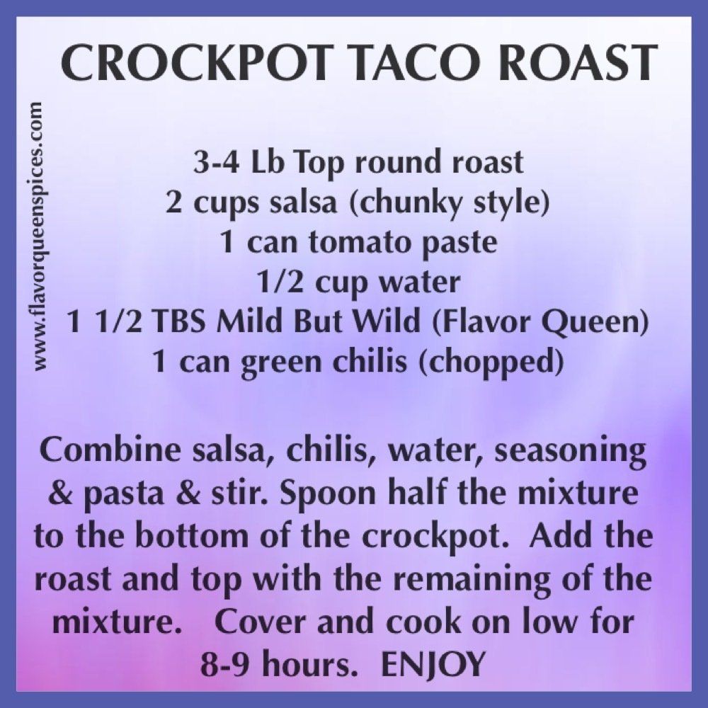 Crockpot Taco Roast Recipe