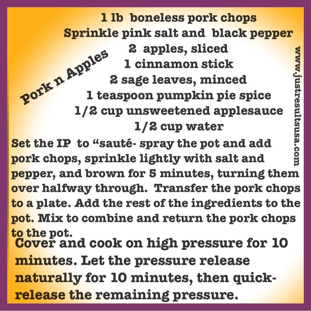A recipe for pork chops sprinkle pink salt and black pepper