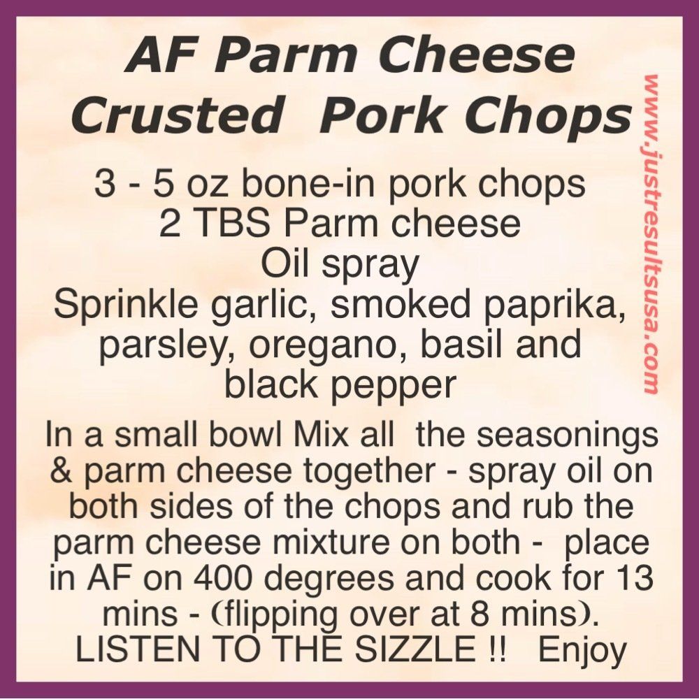 A recipe for parm cheese crusted pork chops