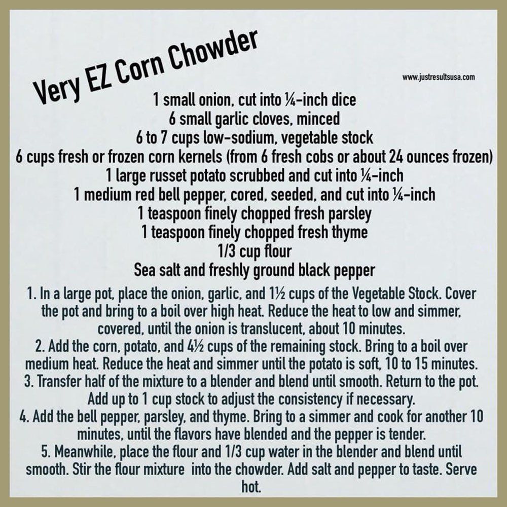 Very EZ Corn Chowder recipe