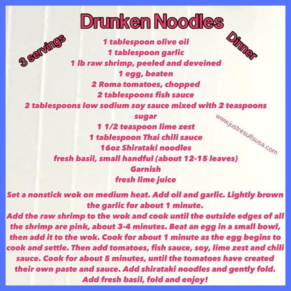 Drunken Noodles recipe
