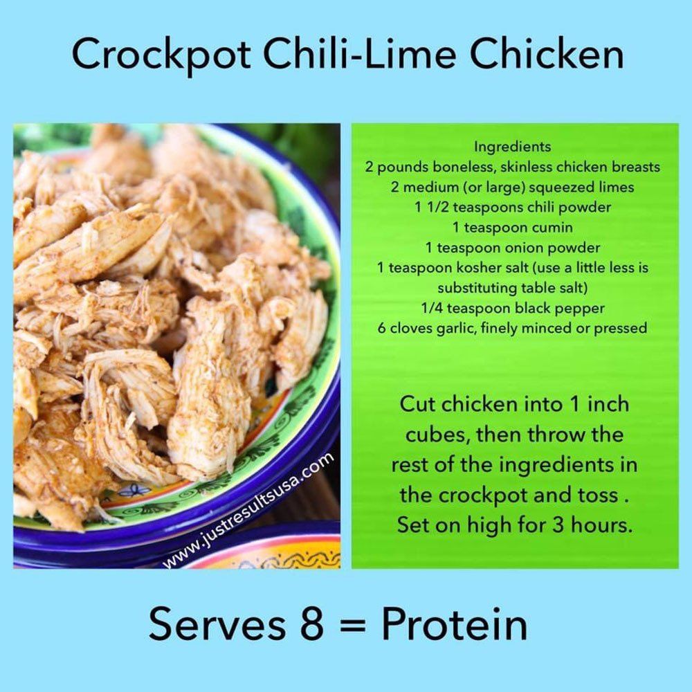 Crockpot Chili-Lime Chicken recipe