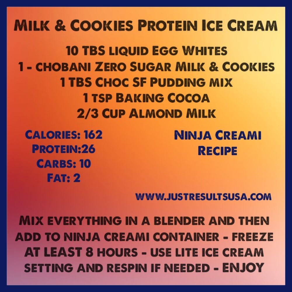 Milk & Cookies Protein Ice Cream Recipe