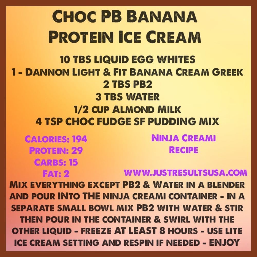Choc PB Banana Protein Ice Cream