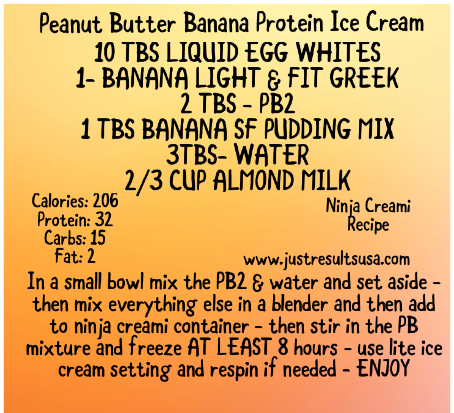 Peanut Butter Banana Protein Ice Cream