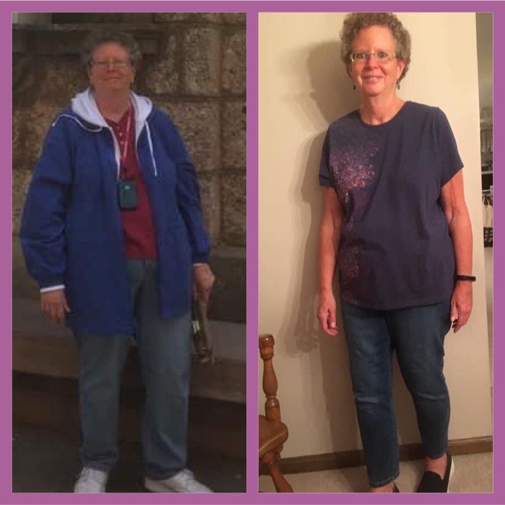 A woman in a blue jacket and a woman in a blue shirt