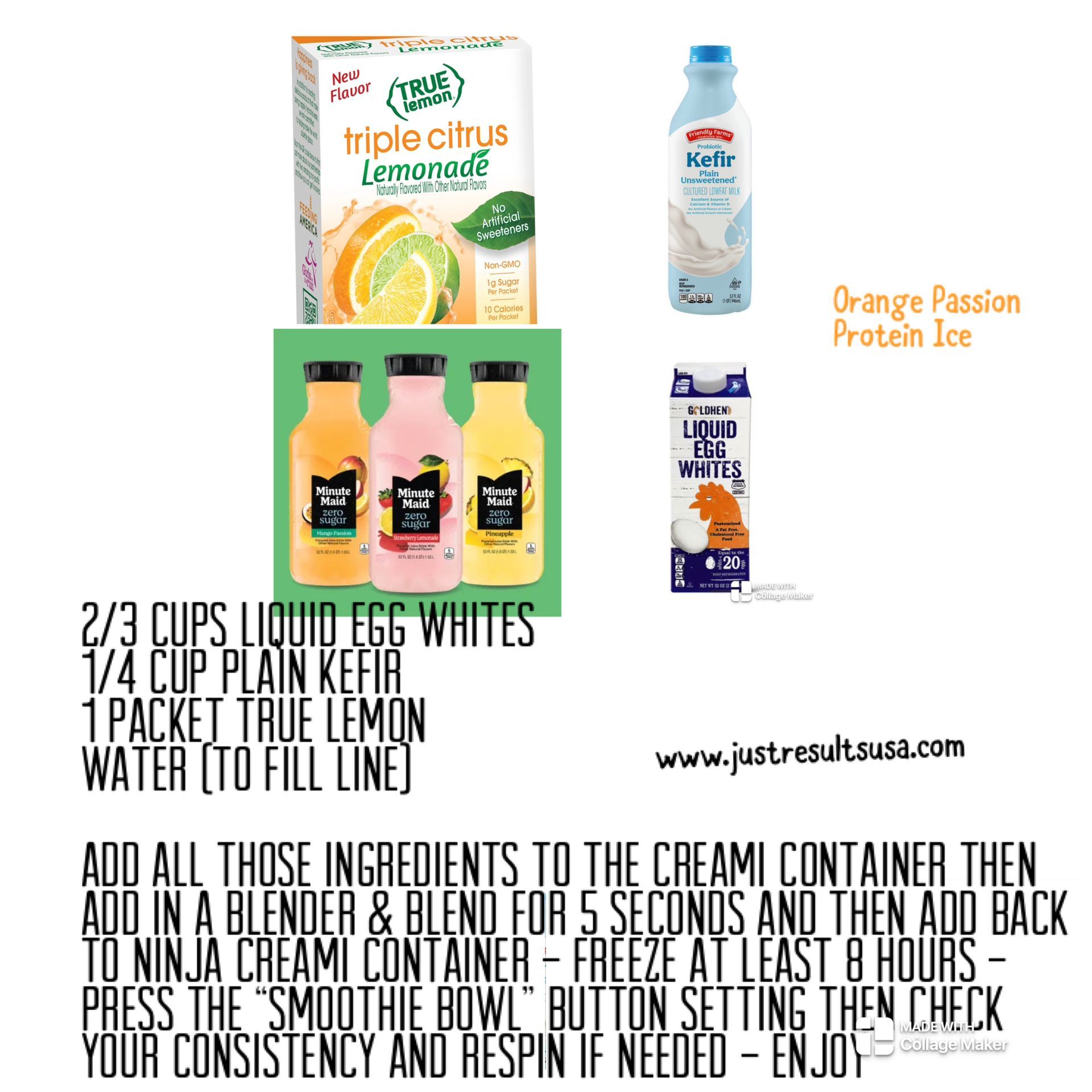 Orange Passion Protein Ice