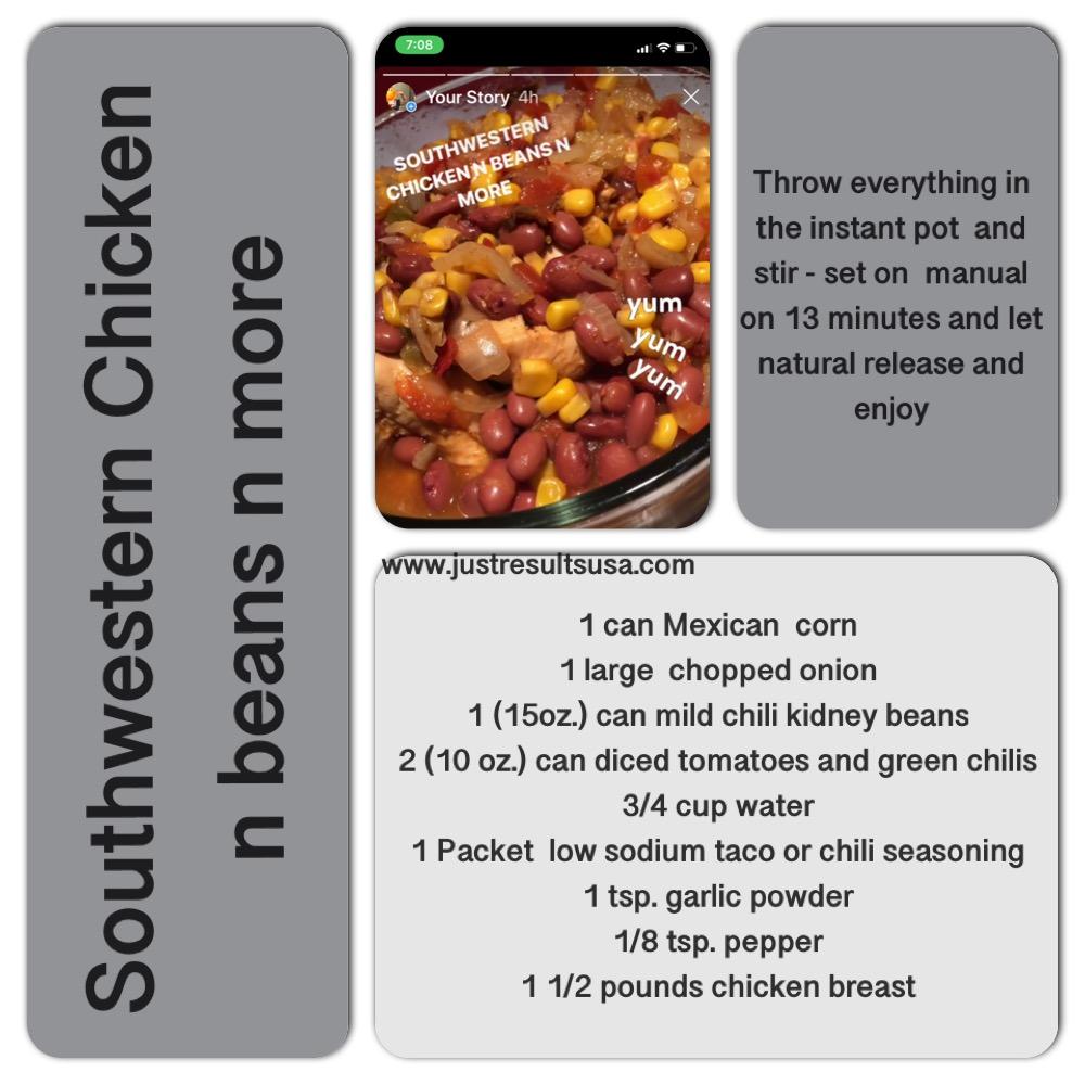 A recipe for southwestern chicken n beans n more