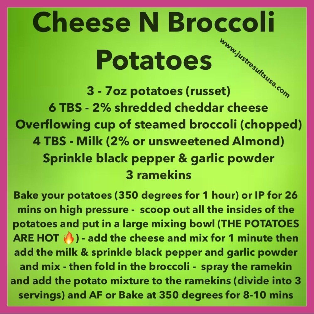 Cheese N Broccoli Potatoes recipe