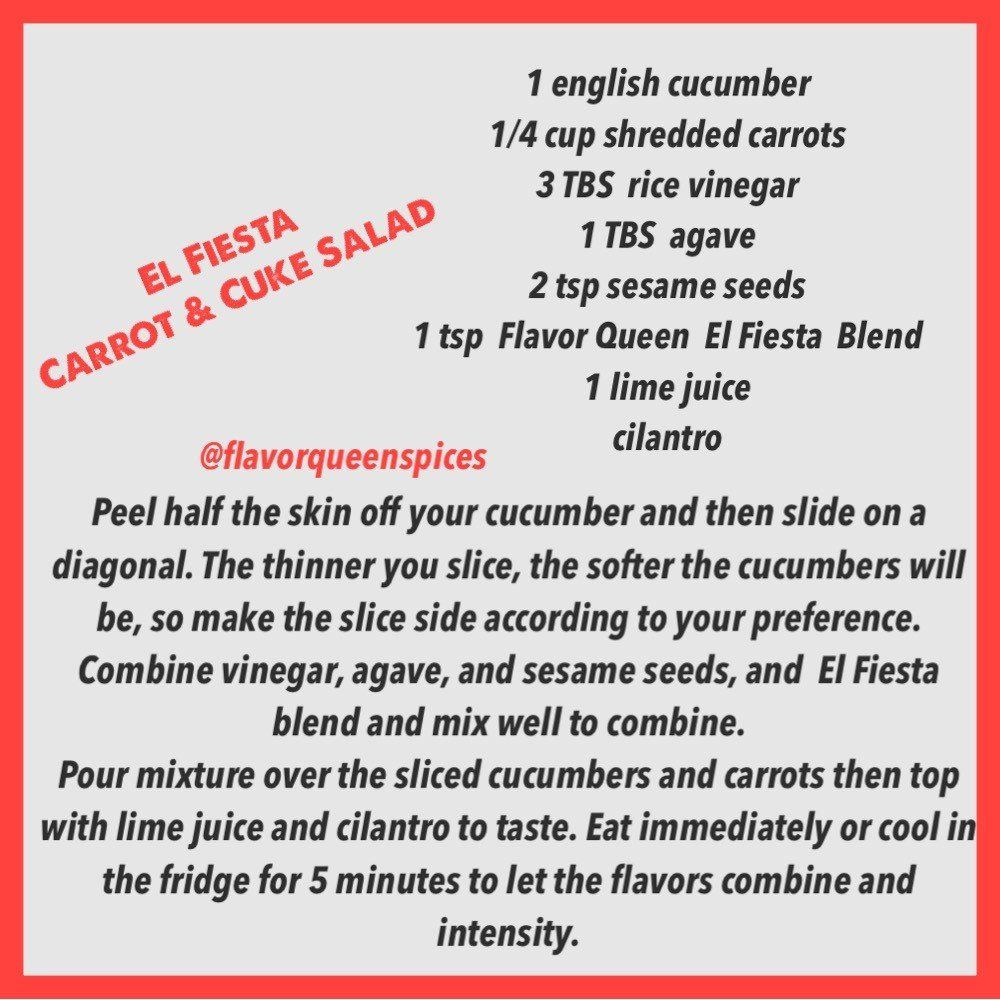 El Fiesta Carrot & Cuke Salad  recipe